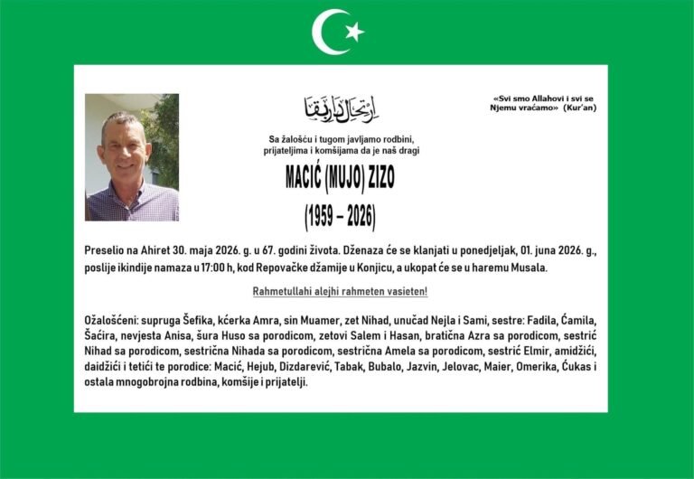 Smrtovnica: Macić (Mujo) Zizo