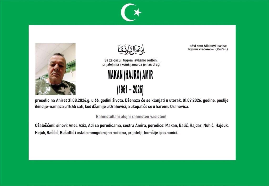 Smrtovnica: Makan (Hajro) Amir