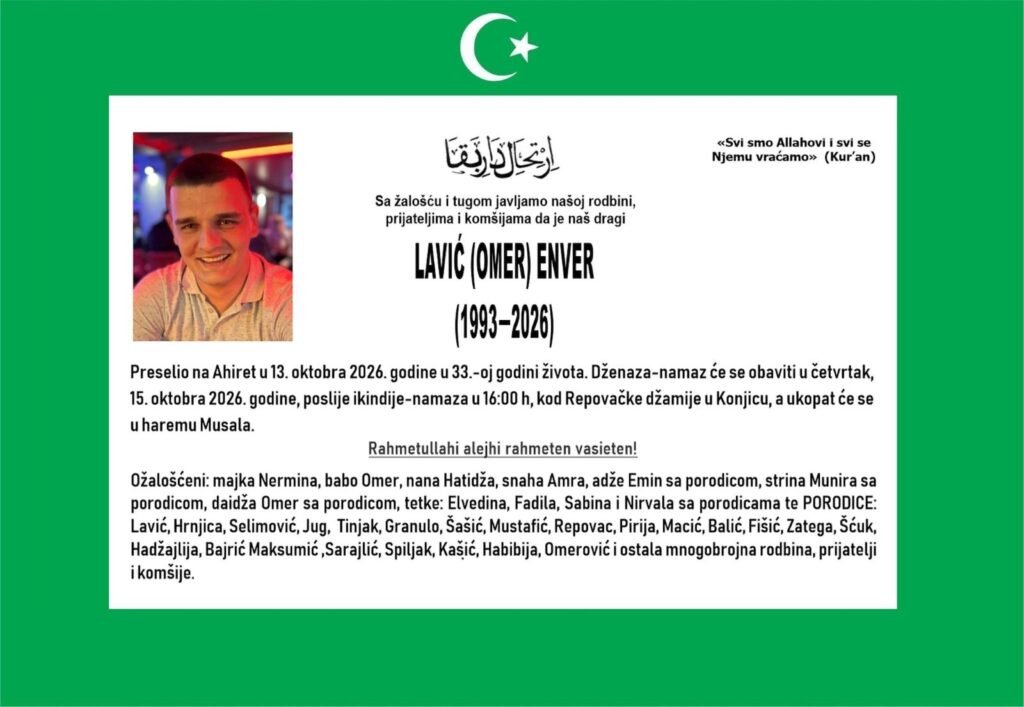 Smrtovnica: Lavić (Omer) Enver