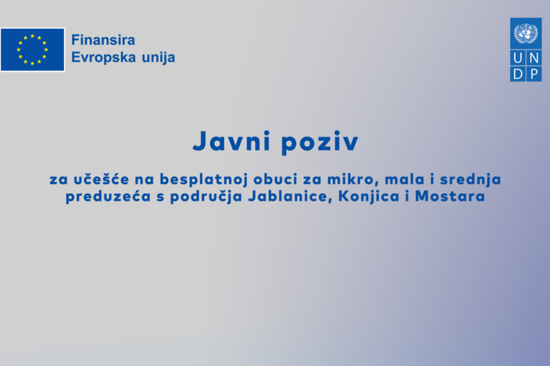 Javni poziv za učešće na besplatnoj obuci za preduzeća s područja Konjica, Jablanice i Mostara